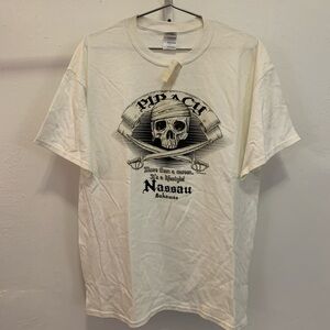 Cream color Nassau Bahamas Piracy‎ t-shirt